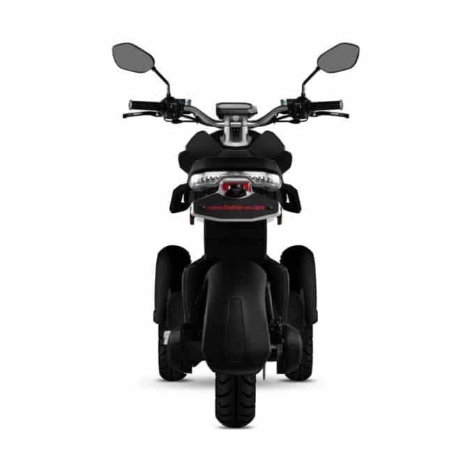 Scooter 3 roues électrique 125 Doohan iTank 125 noir arrière