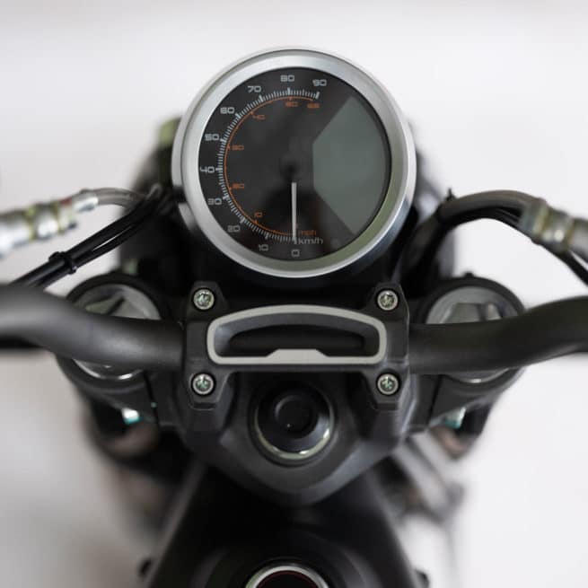 super soco tc moto electrique vintage compteur rond aiguille