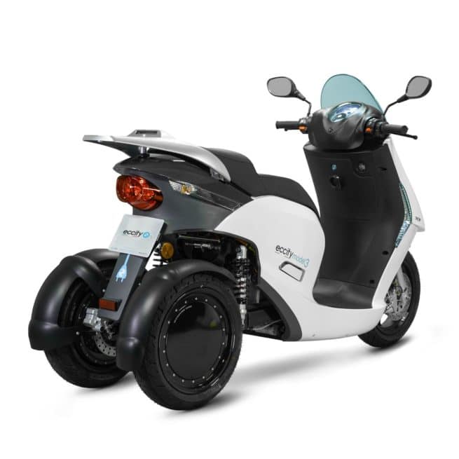 eccity model 3 roues scooter électrique trois roues économique