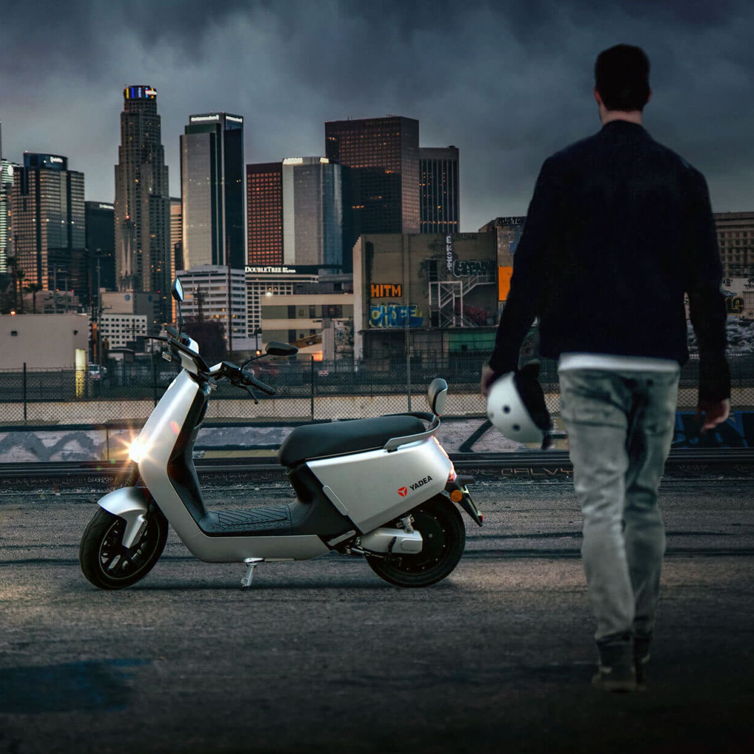 Scooter électrique G5 YADEA Gris - Feu Vert