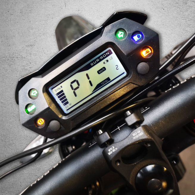 sur ron light bee compteur digital motocross électrique