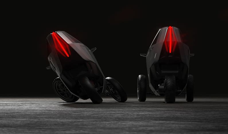 Le Trike Electrique Ako, vue arrière