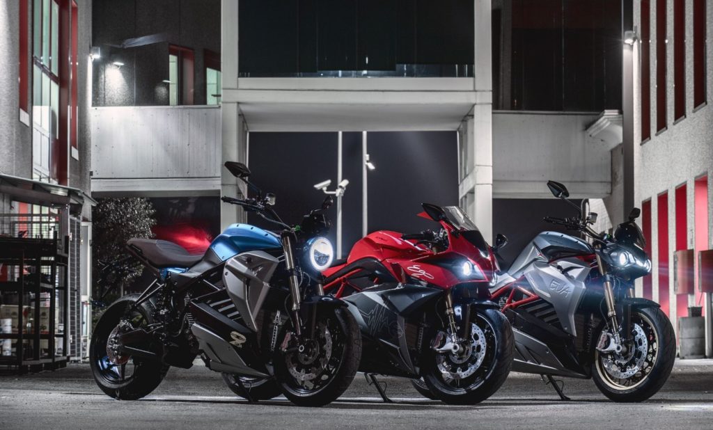 Les trois motos électrique Energica