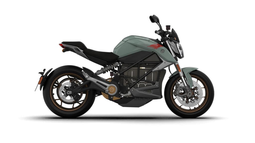 Zero Motorcycles SR/F sur fond blanc