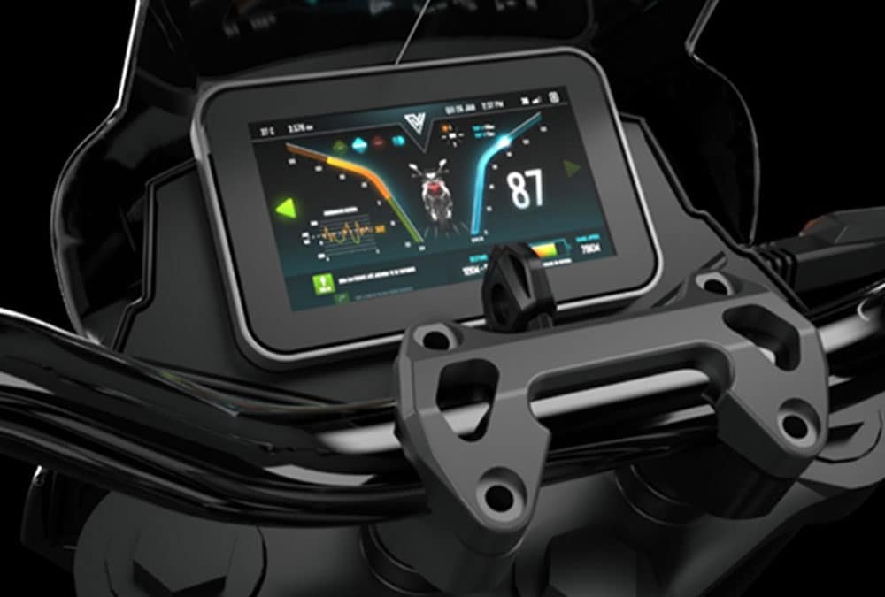 voltz EVS moto électrique brésilienne roadster compteur digital
