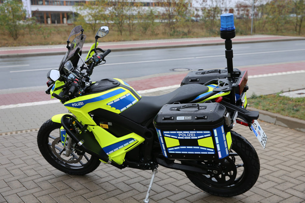 Une Zero Motorcycles police allemande