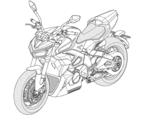 croquis de la Kymco RevoNEX