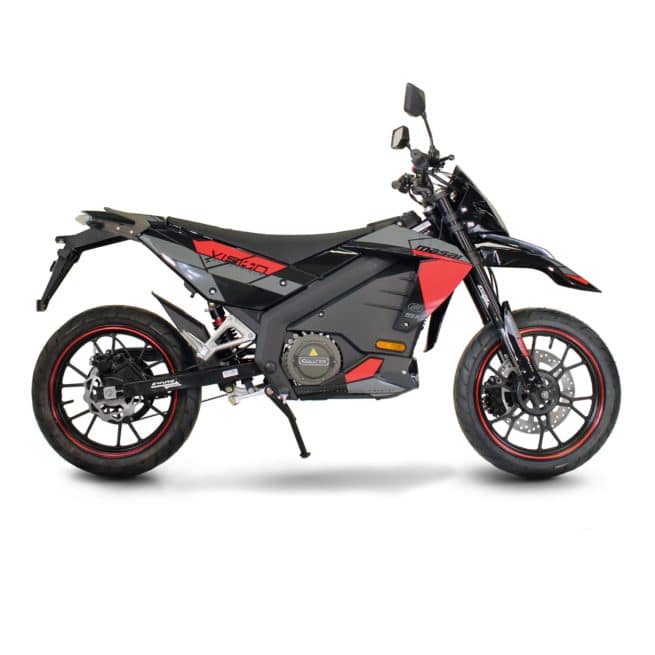 Masai Vison 5000W moto electrique supermotard 125 cm3 bonne accélération gros moteur puissant derbi gilera aprilia