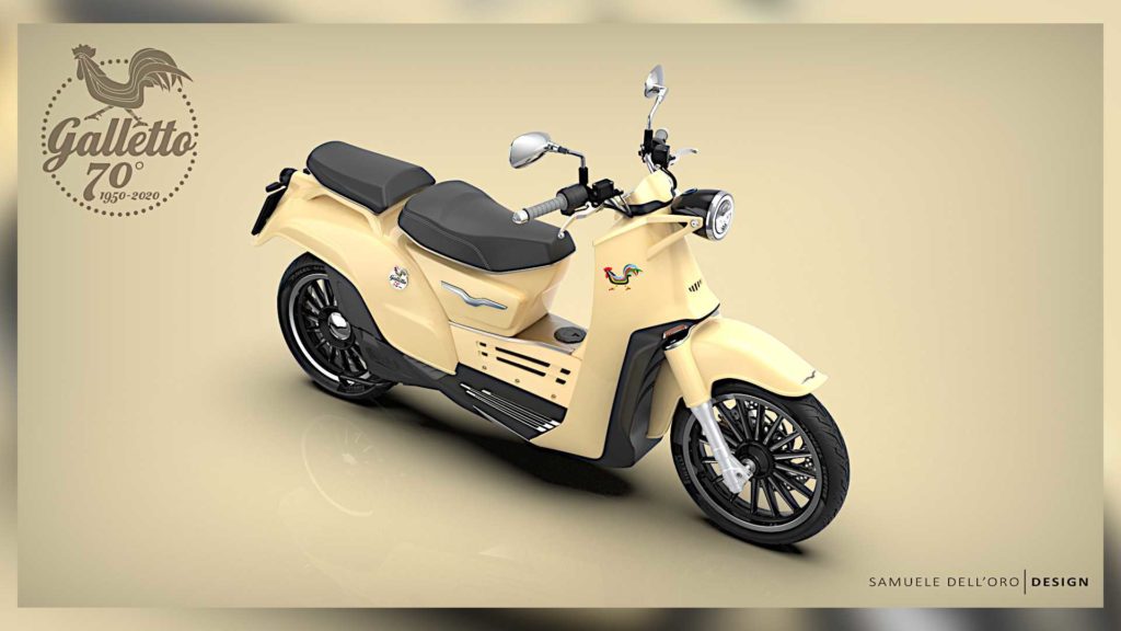 Concept de scooter hybride signé Moto Guzzi