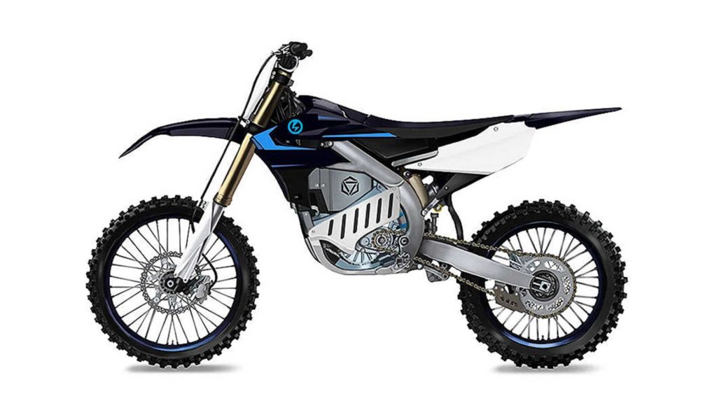 Prototype de motocross électrique de chez Yamaha.