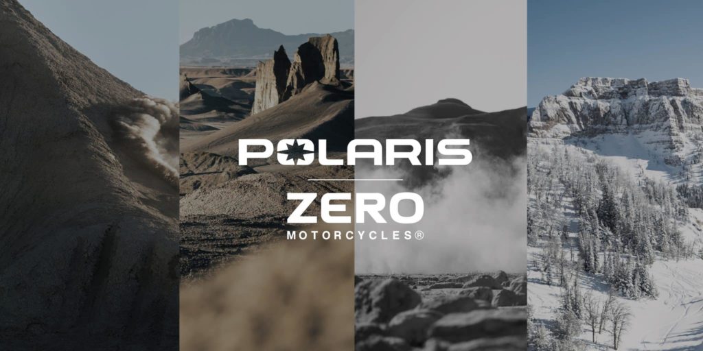 polaris zero motorcycles affiche montage canyon