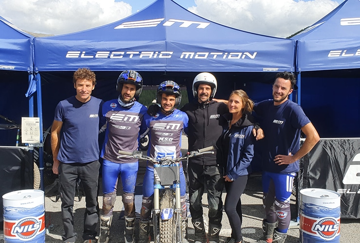 L'équipe d'Electric Motion au Trial à Auron