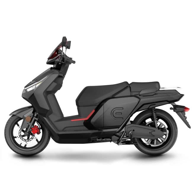 red electric e50 e100 e125 scooter électrique connecté