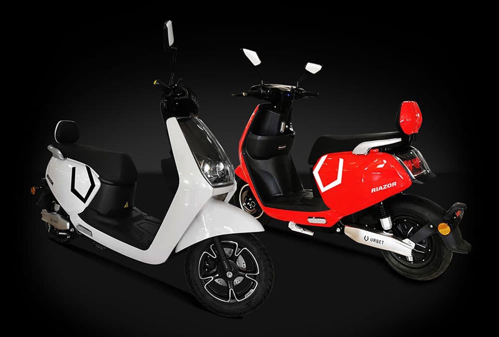 Urbet Razior scooter électrique espagnol dosseret passager