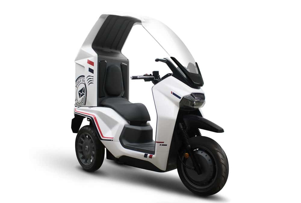 SYM EF3 scooter électrique pour la poste courrier plis colis toit