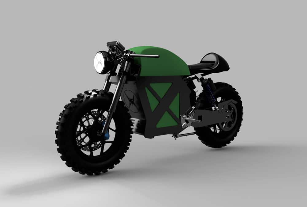 evoke motorcycles M2.5 moto électrique cafe racer tracker