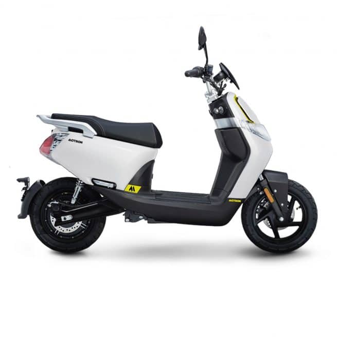 Motron Motorcycles Whizz scooter électrique blanc