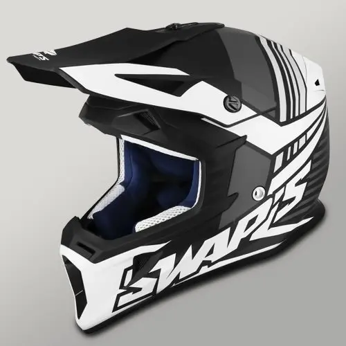 casque motocross électrique swaps blur