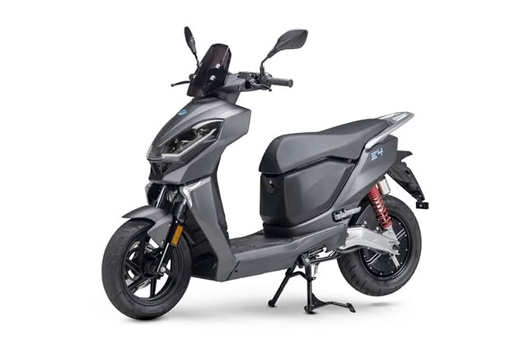 Lifan E4 scooter électrique gris sur béquille