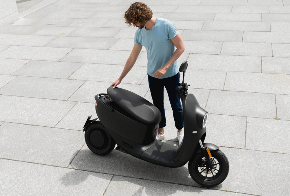 UNU scooter V2 vue de haut