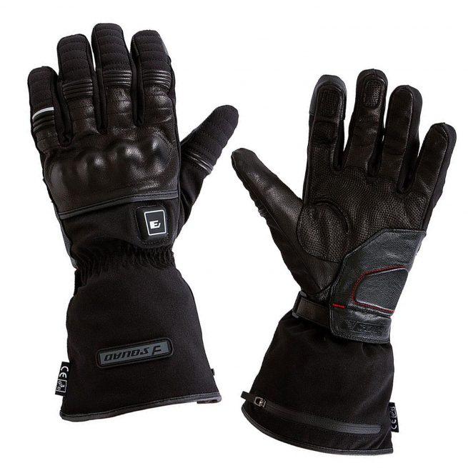 gants chauffants esquad misano face et arrière sur fond blanc