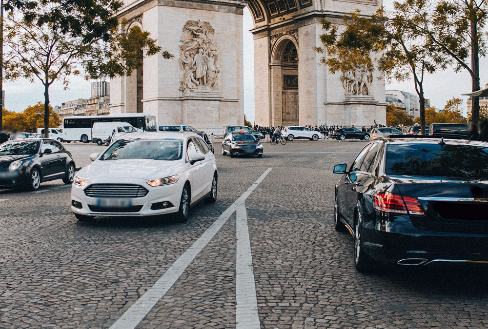 circulation prêt de l'arc de triomphe