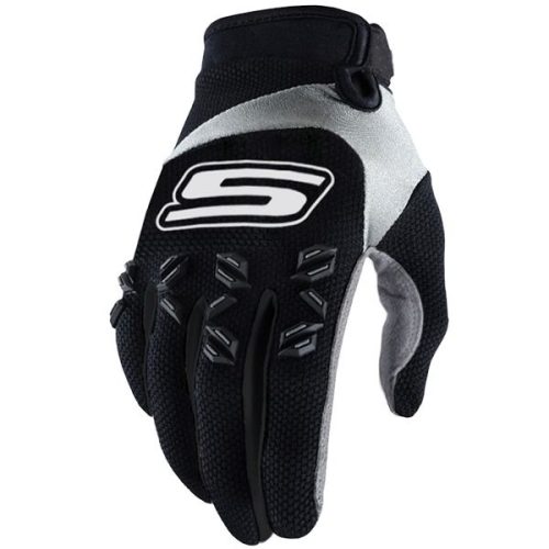 Gants MX CROSS US Tactile - Noir/Blanc - Homologués CE - Taille L