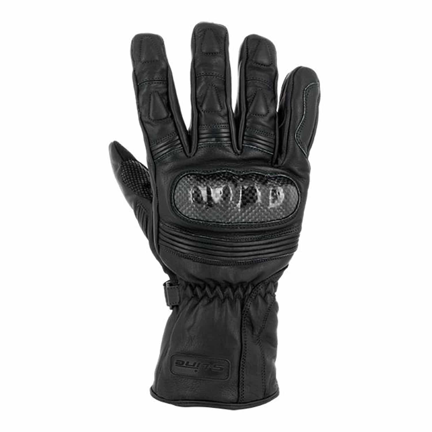 Gants Hiver Cuir Etanche LUXE Avec Coque Carbone