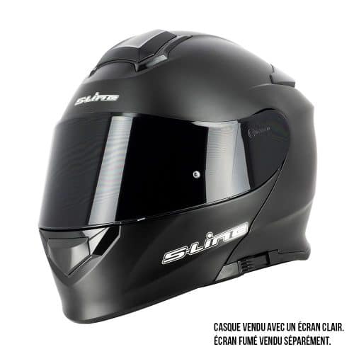 Casque Modulable DUAL FACE S550 Double Ecran + Pinlock - Noir Mat - Taille XL