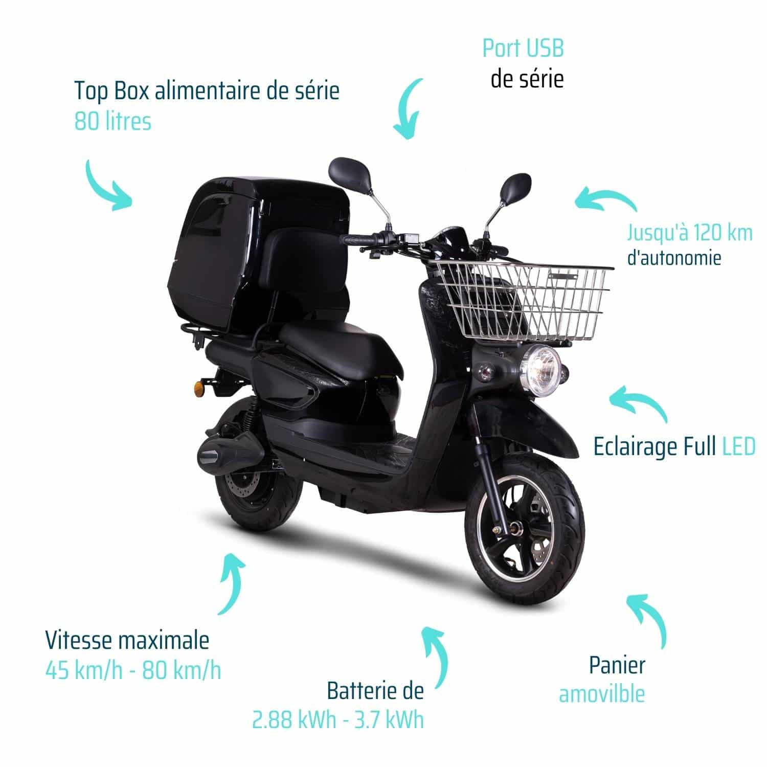 eccity cargo3 : scooter électrique pour les professionnels