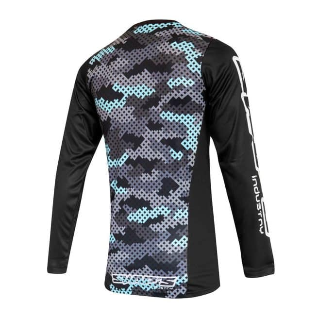 Maillot Cross Swaps enfant bleu arrière
