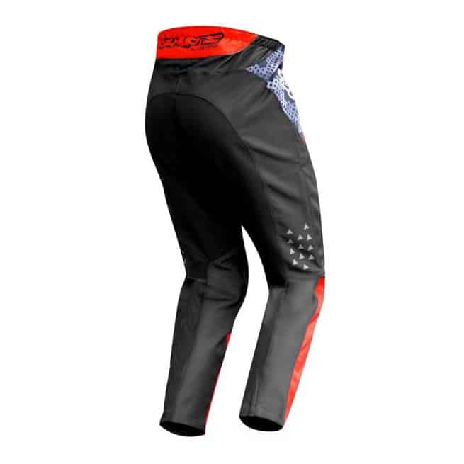 Pantalon cross enfant rouge arrière