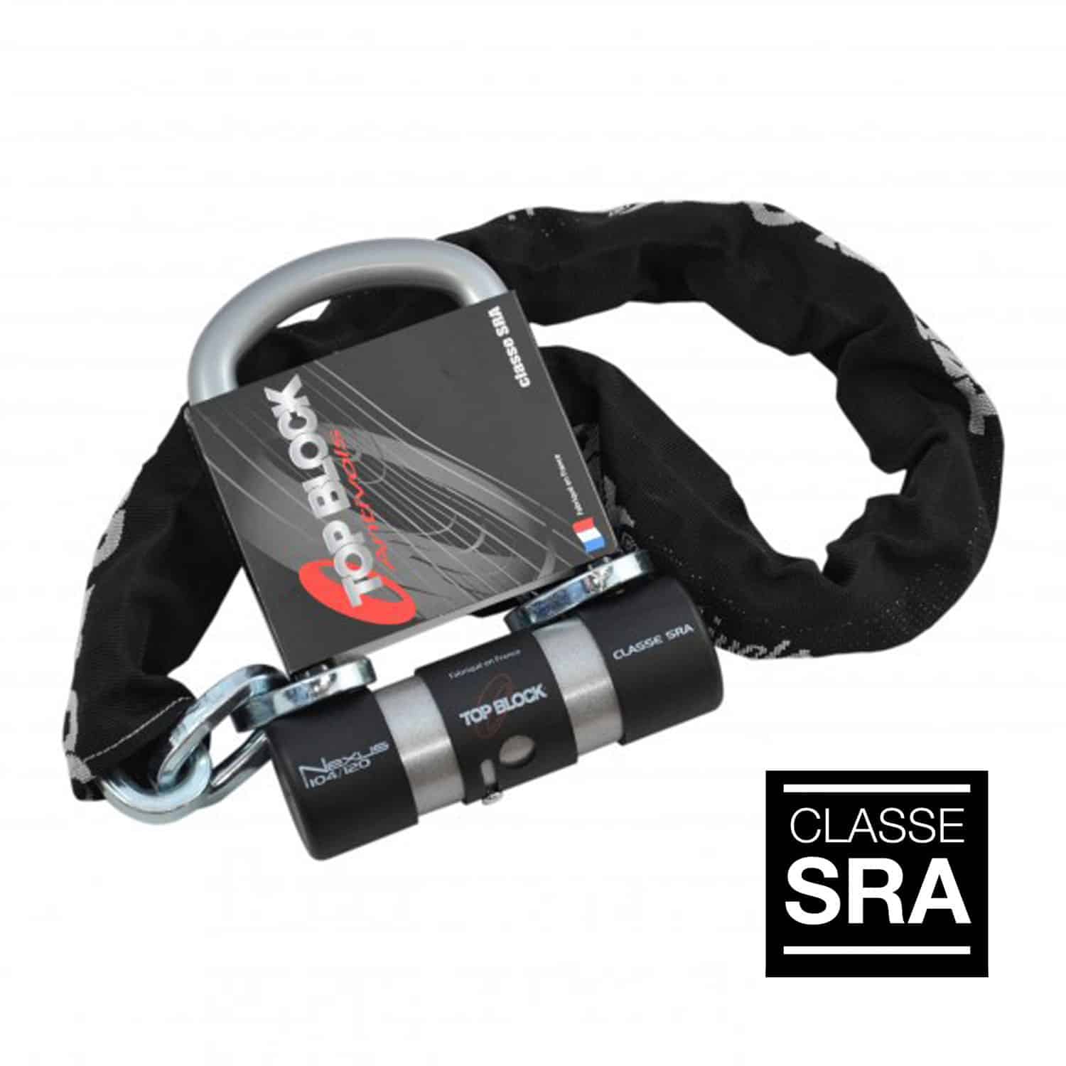 Antivol Chaine et Mini U Lock Force Lasso SRA • GO2ROUES