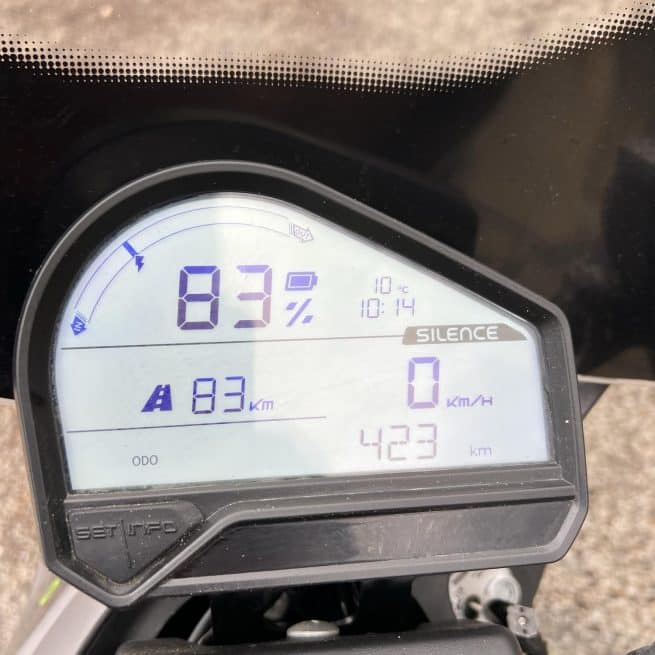 Silence S02HS 45 km/h noir/vert compteur