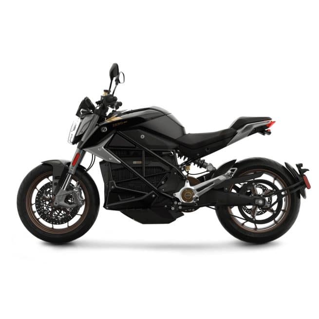 Zero Motorcycles Zero SR/F Jet Black Gold côté gauche