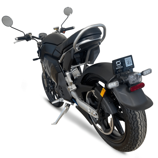 SUPER SOCO TC MAX FULL BLACK ARRIERE GAUCHE