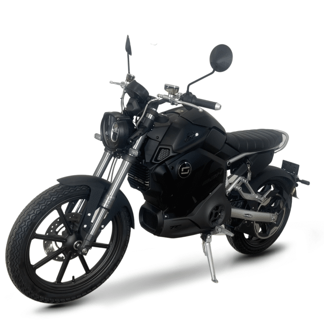 SUPER SOCO TC MAX FULL BLACK AVANT GAUCHE