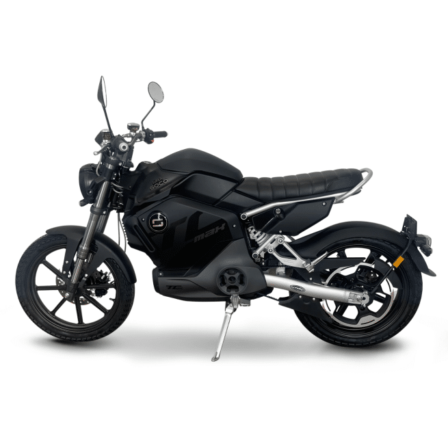 SUPER SOCO TC MAX FULL BLACK COTE GAUCHE