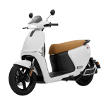 Le scooter électrique Dimentro DM-E1, blanc.